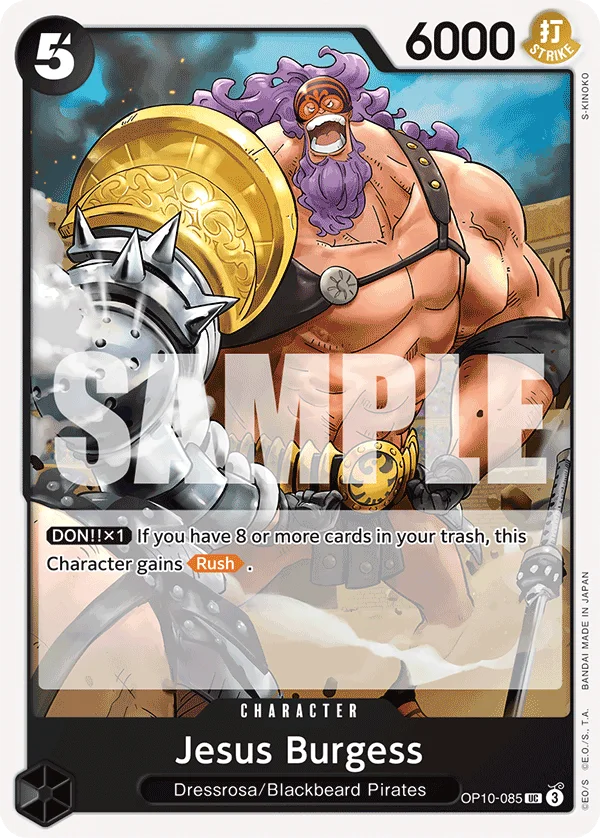 Jesus Burgess OP10-085 – One Piece Card Game Character