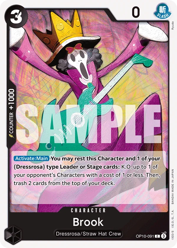 Brook OP10-091 – One Piece Card Game Character