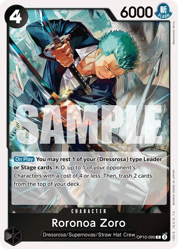 Roronoa Zoro OP10-095 – One Piece Card Game Character
