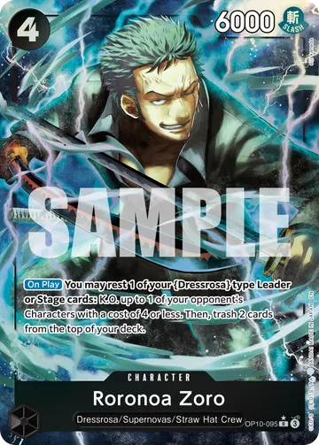 Roronoa Zoro OP10-095 (Alternate art)