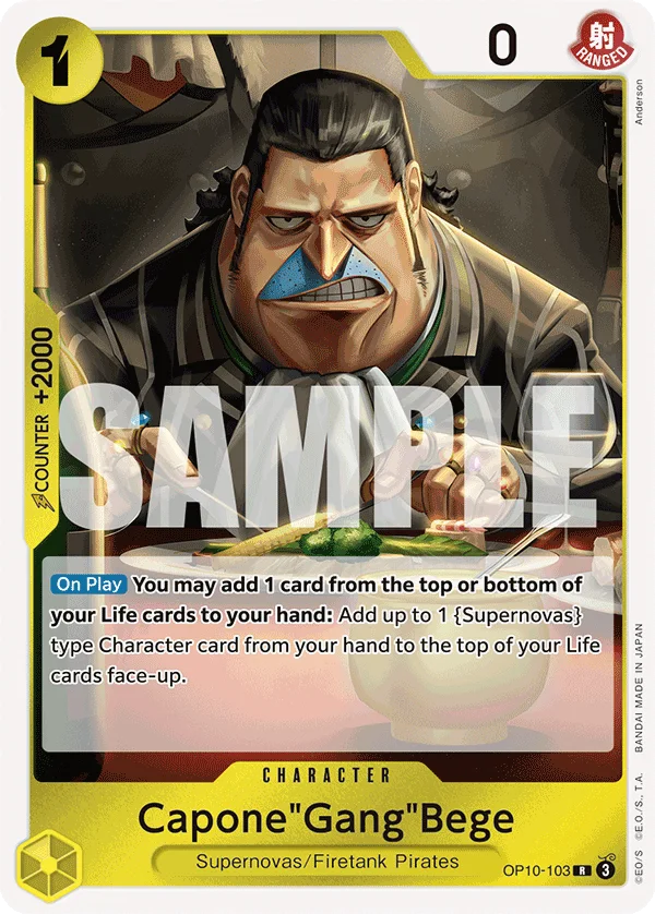 Capone"Gang"Bege OP10-103 – One Piece Card Game Character