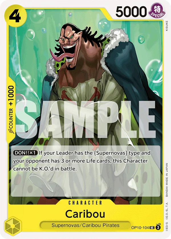 Caribou OP10-104 – One Piece Card Game Character