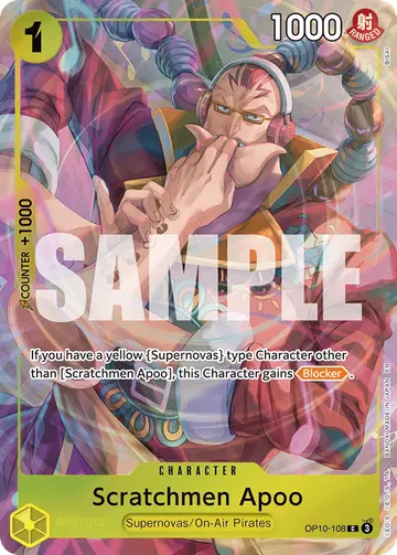 Scratchmen Apoo OP10-108 (Alternate art)