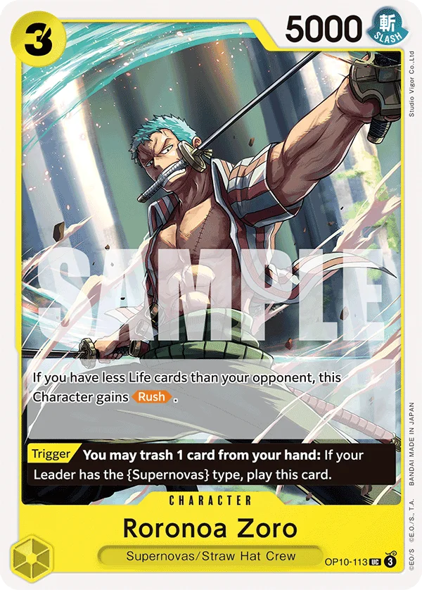 Roronoa Zoro OP10-113 – One Piece Card Game Character
