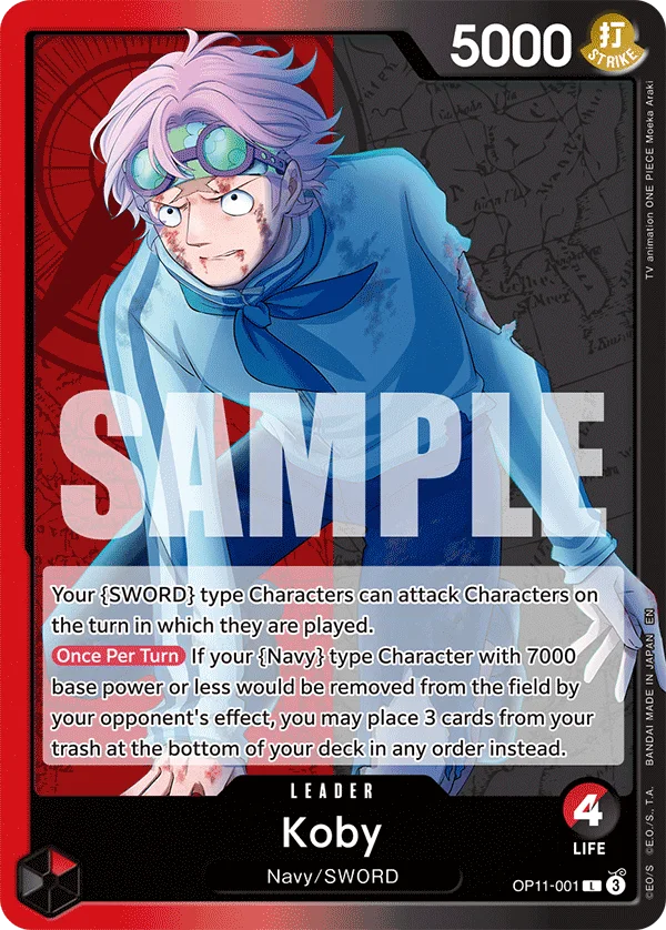 Koby OP11-001 – One Piece Card Game Leader