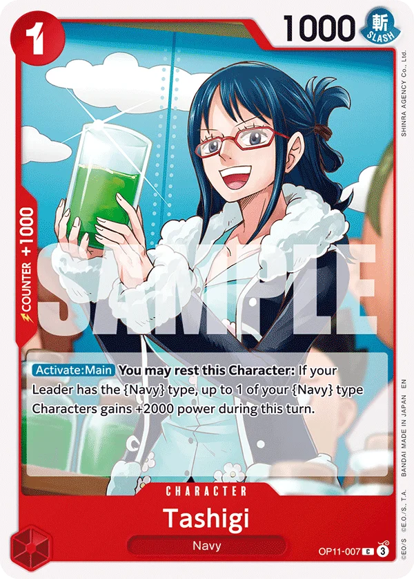 Tashigi OP11-007 – One Piece Card Game Character