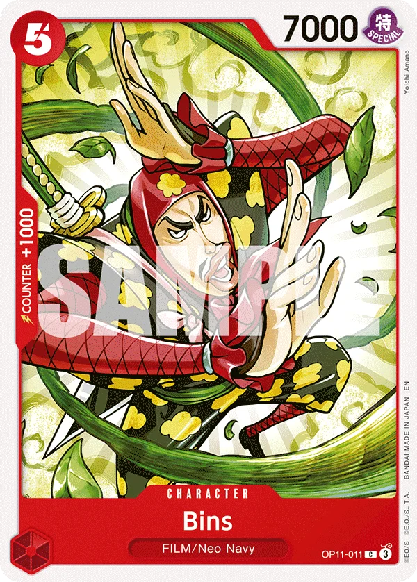 Bins OP11-011 – One Piece Card Game Character