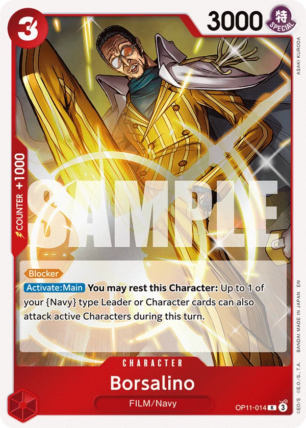 Borsalino OP11-014 – One Piece Card Game Character