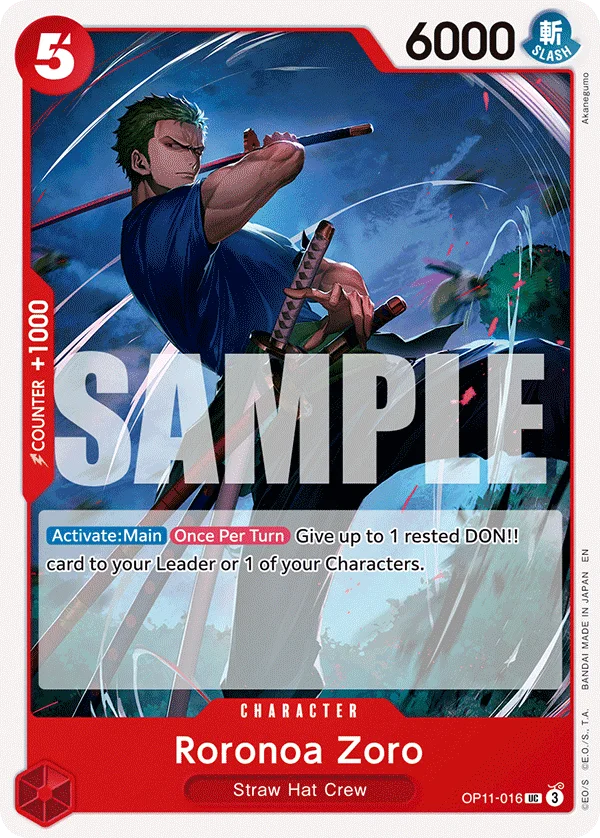 Roronoa Zoro OP11-016 – One Piece Card Game Character