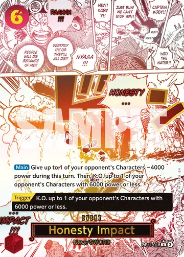 Honesty Impact OP11-018 (Alternate art)