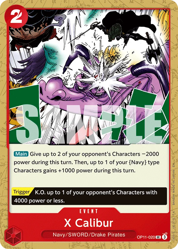 X Calibur OP11-020 – One Piece Card Game Event