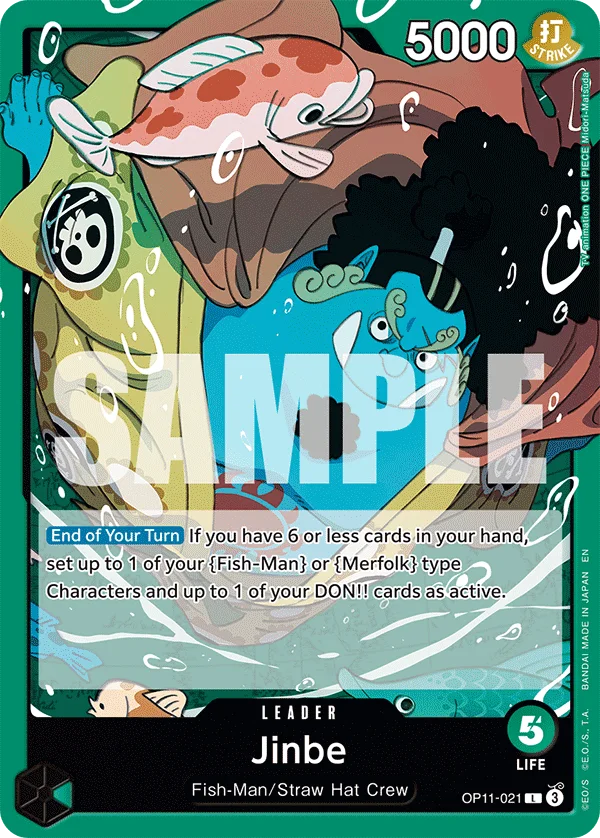 Jinbe OP11-021 – One Piece Card Game Leader