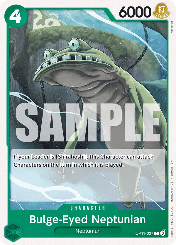 Bulge-Eyed Neptunian OP11-027 – One Piece Card Game Character