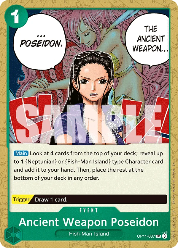 Ancient Weapon Poseidon OP11-037 – One Piece Card Game Event