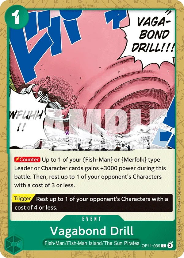 Vagabond Drill OP11-039 – One Piece Card Game Event