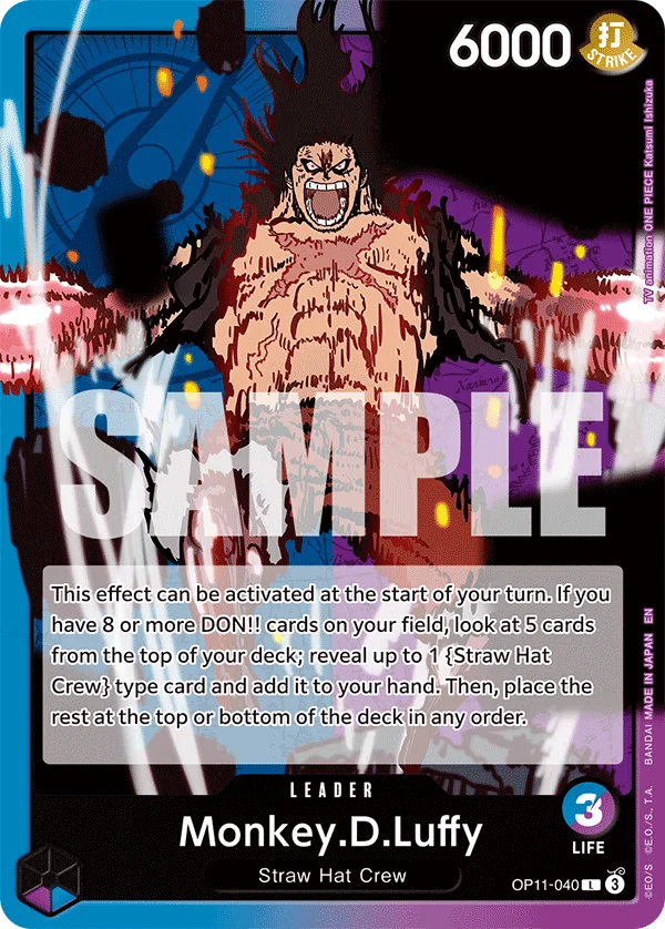Monkey.D.Luffy OP11-040 – One Piece Card Game Leader