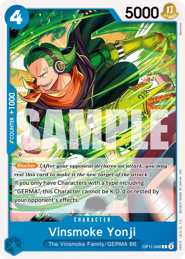 Vinsmoke Yonji OP11-046 – One Piece Card Game Character