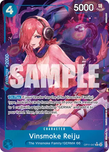 Vinsmoke Reiju OP11-047 (Alternate art)