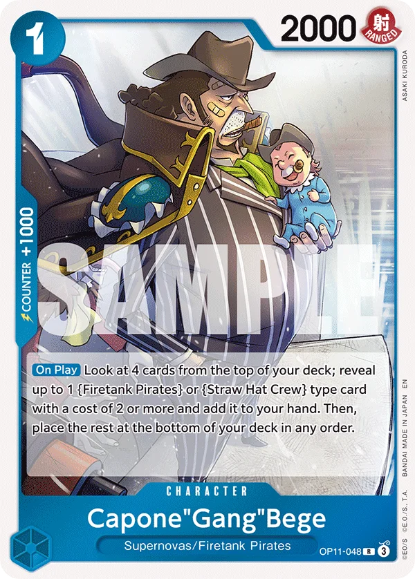 Capone"Gang"Bege OP11-048 – One Piece Card Game Character