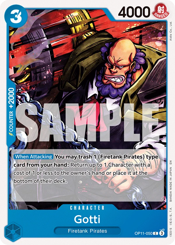 Gotti OP11-050 – One Piece Card Game Character