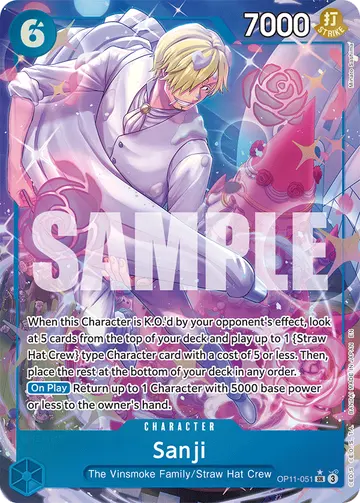 Sanji OP11-051 (Alternate art)