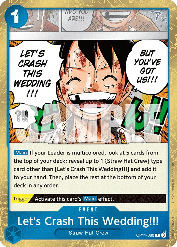 Let's Crash This Wedding!!! OP11-060 – One Piece Card Game Event