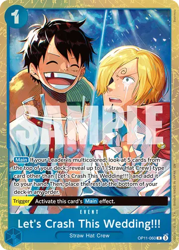 Let's Crash This Wedding!!! OP11-060 (Alternate art)
