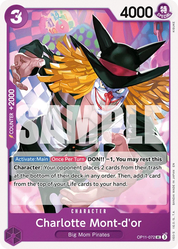 Charlotte Mont-d'or OP11-072 – One Piece Card Game Character