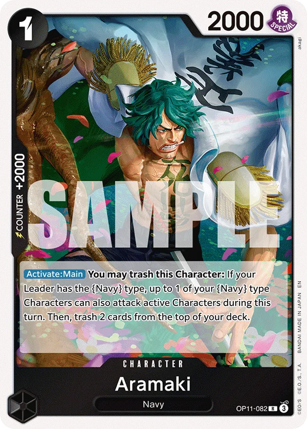 Aramaki OP11-082 – One Piece Card Game Character