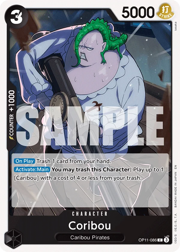 Coribou OP11-086 – One Piece Card Game Character