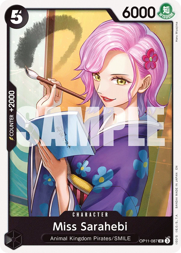 Miss Sarahebi OP11-087 – One Piece Card Game Character