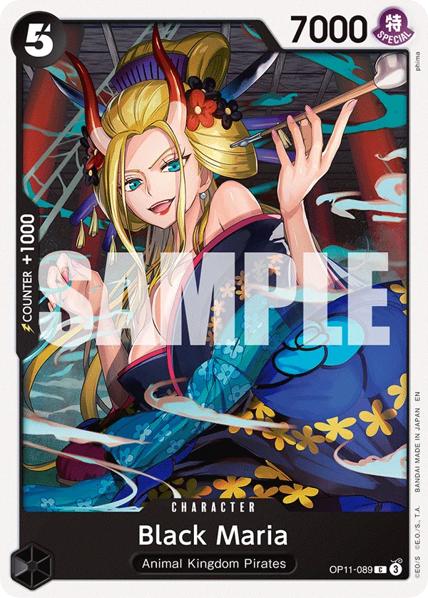 Black Maria OP11-089 – One Piece Card Game Character