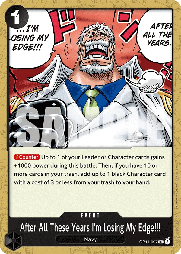 After All These Years I'm Losing My Edge!!! OP11-097 – One Piece Card Game Event