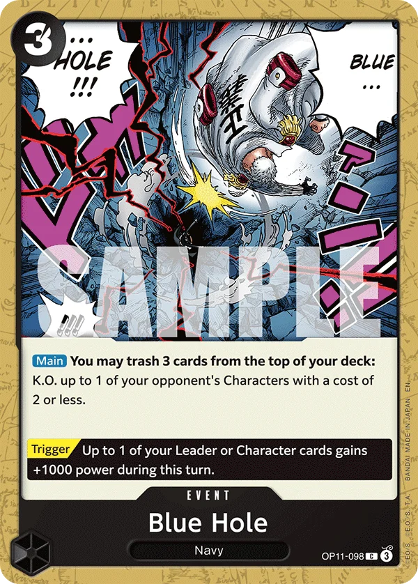 Blue Hole OP11-098 – One Piece Card Game Event