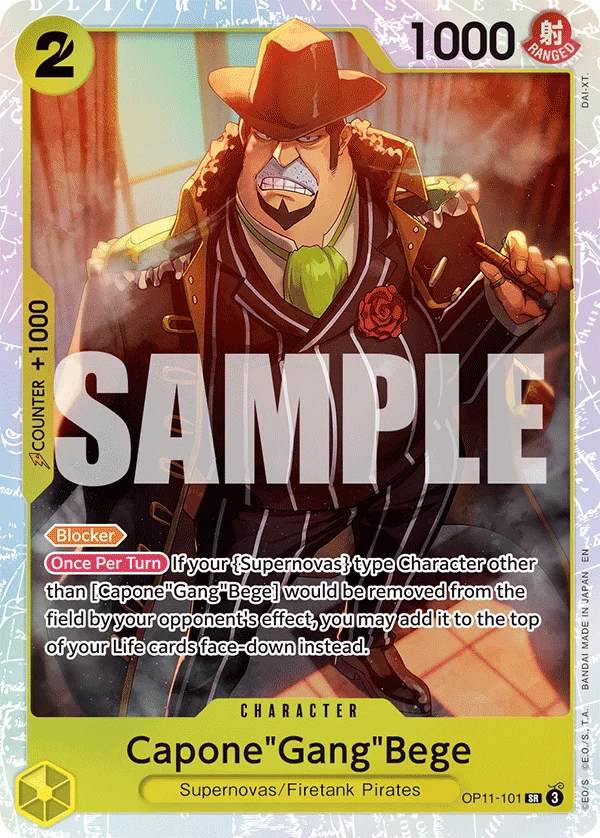 Capone"Gang"Bege OP11-101 – One Piece Card Game Character