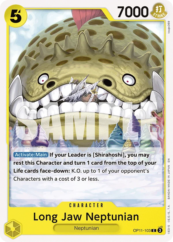Long-Jaw Neptunian OP11-103 – One Piece Card Game Character