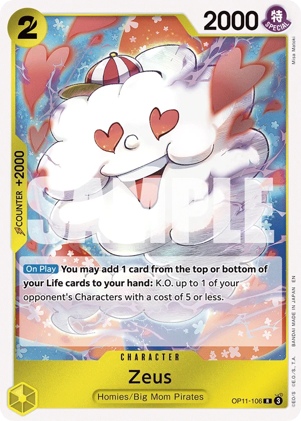 Zeus OP11-106 – One Piece Card Game Character