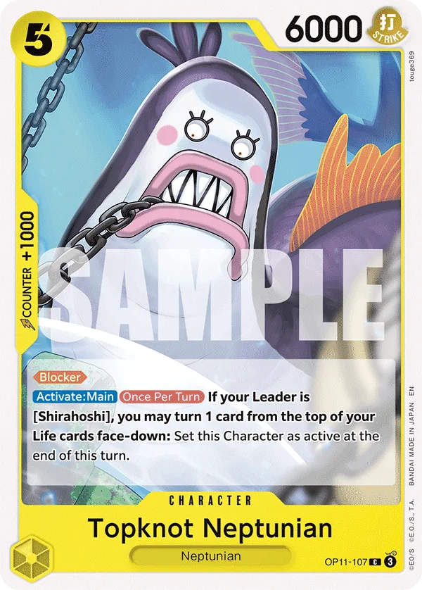 Topknot Neptunian OP11-107 – One Piece Card Game Character