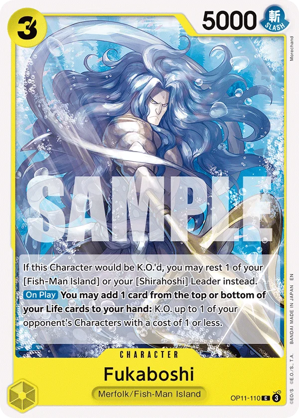 Fukaboshi OP11-110 – One Piece Card Game Character