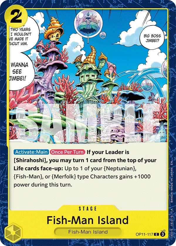 Fish-Man Island OP11-117 – One Piece Card Game Stage