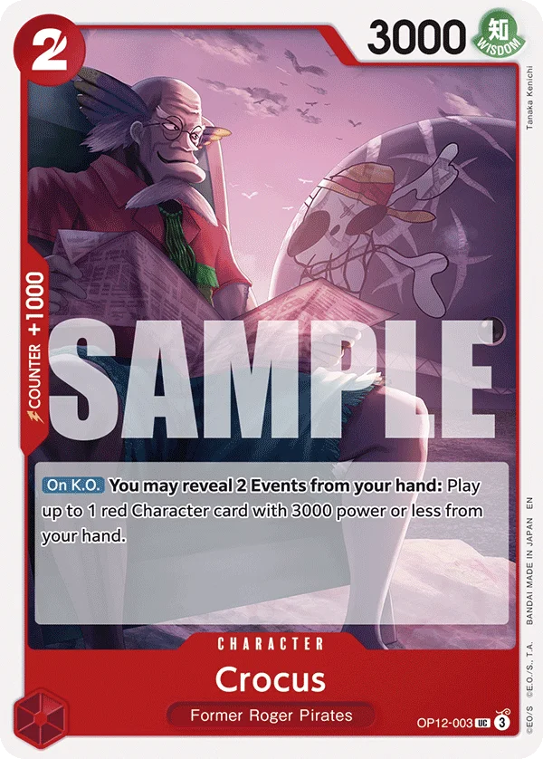 Crocus OP12-003 – One Piece Card Game Character