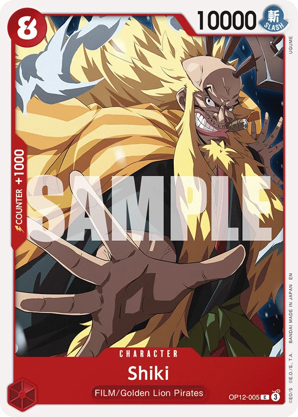 Shiki OP12-005 – One Piece Card Game Character