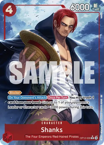 Shanks OP12-008 (Alternate art)