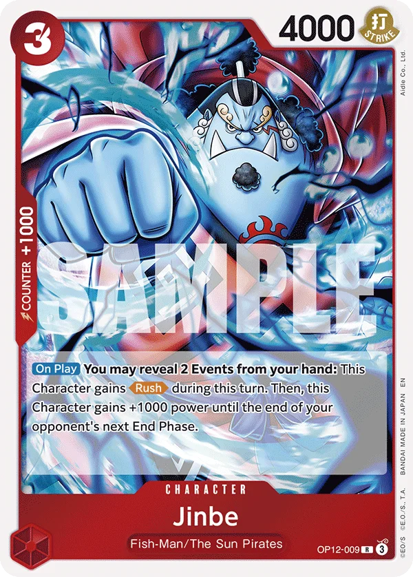 Jinbe OP12-009 – One Piece Card Game Character