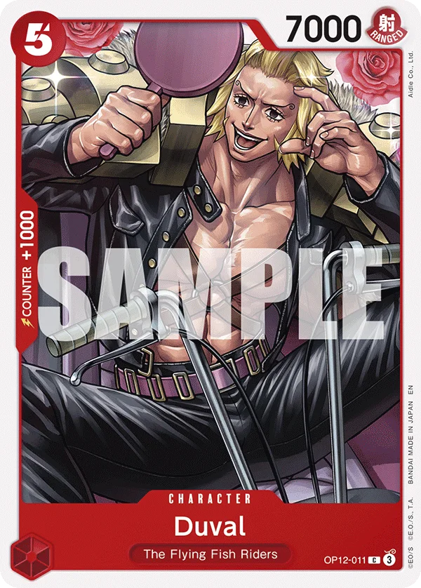 Duval OP12-011 – One Piece Card Game Character