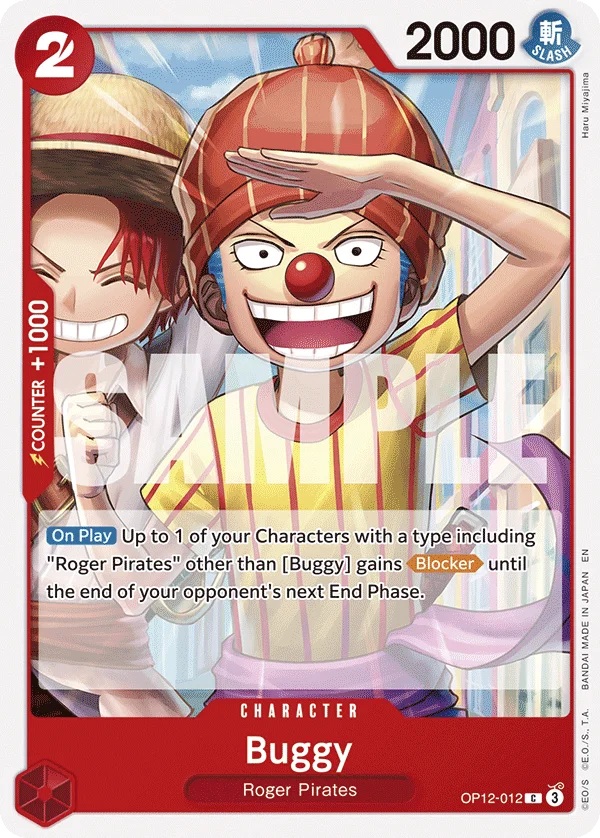 Buggy OP12-012 – One Piece Card Game Character