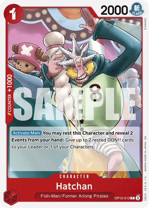 Hatchan OP12-013 – One Piece Card Game Character