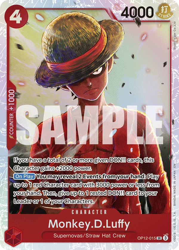 Monkey.D.Luffy OP12-015 – One Piece Card Game Character
