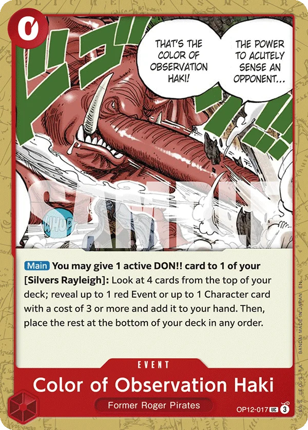 Color of Observation Haki OP12-017 – One Piece Card Game Event