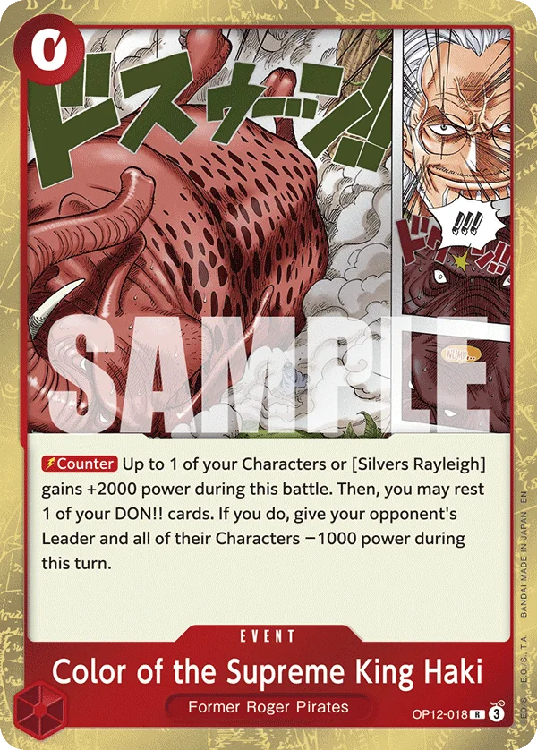 Color of the Supreme King Haki OP12-018 – One Piece Card Game Event